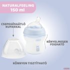 Chicco NaturalFeeling 150 ml cumisüveg 0hó+ normál folyású /kék/