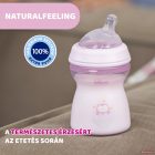 Chicco NaturalFeeling 250 ml cumisüveg 2hó+ közepes folyású /neutral/