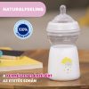 Chicco NaturalFeeling 330 ml cumisüveg 6hó+ gyors folyású /kék/