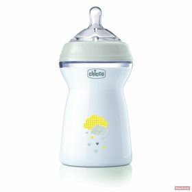   Chicco NaturalFeeling 330 ml cumisüveg 6hó+ gyors folyású /neutral/
