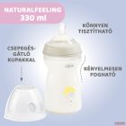 Chicco NaturalFeeling 330 ml cumisüveg 6hó+ gyors folyású /neutral/