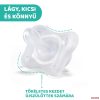 Chicco Physio Soft (MiniSoft) nyugtató szilikoncumi - kék/transzparens 0-2 hó