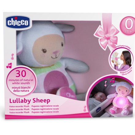 Chicco First Dreams zeneélő altató bárányka (éjjelifény) - rózsaszín