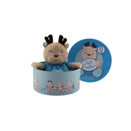 Chicco Díszdobozos plüss csörgős rénszarvas - kék