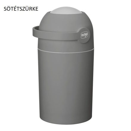 Chicco pelenkatároló konténer (pelenka kuka) - normál szemetes zsákkal használható - sötétszürke