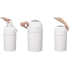 Chicco pelenkatároló konténer (pelenka kuka) - normál szemetes zsákkal használható - sötétszürke