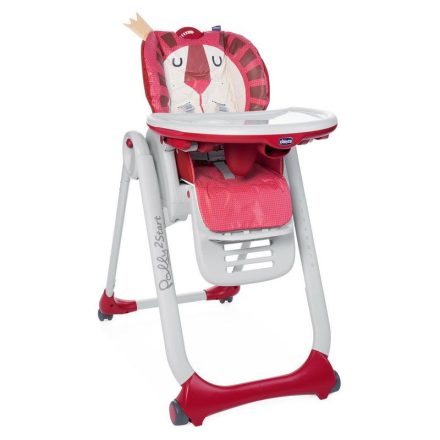 Chicco Polly 2 Start etetőszék 4kerekű- újszülött kortól /lion/