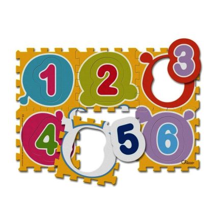Chicco Számok Puzzle - mosható habszivacs szőnyeg /6 db-os/