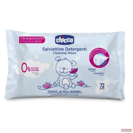 Chicco törlőkendő lótusszal és cellulózzal - 72 db