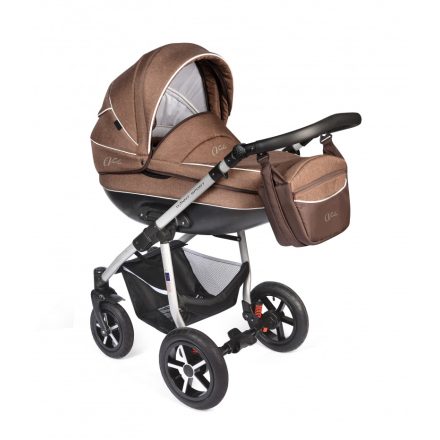 Condor multifunkciós babakocsi - fekete váz /linen brown/