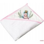 TegaBaby kapucnis pamut kifogó /törülköző/ 100x100cm - wild unikornis fehér
