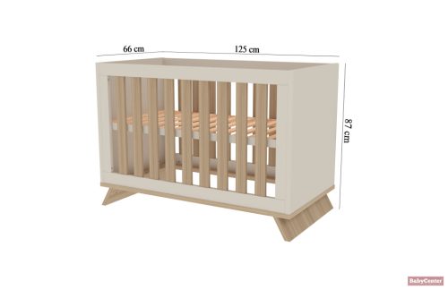Faktum Sienna Cappuccino 120-as átalakítható babaágy +leesésgátlóval