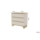 Faktum Sienna Cappuccino komód + toldalék komódhoz