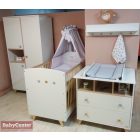 Faktum Colette Fehér 2 fiókos, polcos komód