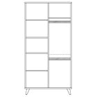 Faktum Colette Szürke 2 osztású szekrény