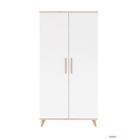 Faktum FLIP White & Oak 2 osztású szekrény