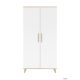 Faktum FLIP White & Oak 2 osztású szekrény