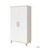Faktum FLIP White & Oak 2 osztású szekrény