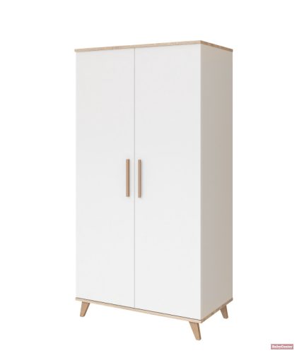 Faktum FLIP White & Oak 2 osztású szekrény