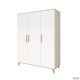 Faktum FLIP White & Oak 3 osztású szekrény