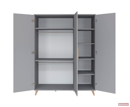 Faktum FLIP Grey 3 osztású szekrény