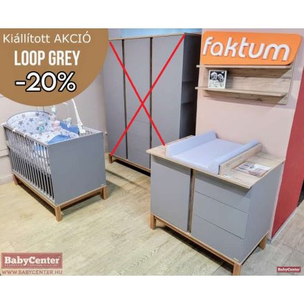 Faktum Loop Grey kiállított bababútor szett akció