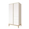 Faktum LOOP White&Oak 2 osztású szekrény