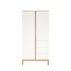Faktum LOOP White&Oak 2 osztású szekrény
