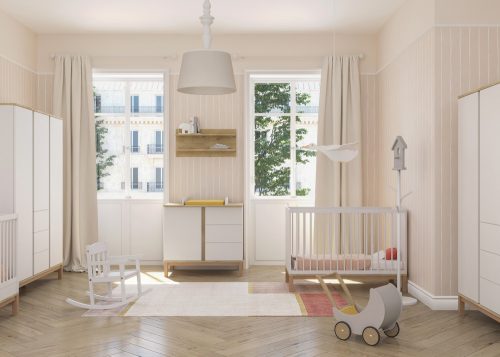 Faktum LOOP White&Oak 2 osztású szekrény