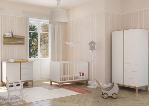 Faktum LOOP White&Oak 2 osztású szekrény