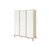 Faktum LOOP White&Oak 3 osztású szekrény