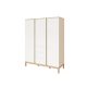 Faktum LOOP White&Oak 3 osztású szekrény