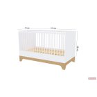 Lumina White átalakítható 140-es babaágy,dupla leesésgátlóval