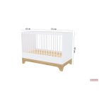 Faktum Nest Walnut 120-as átalakítható babaágy,leesésgátlóval