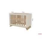 Faktum Sienna Cashmere 120-as átalakítható babaágy +leesésgátlóval