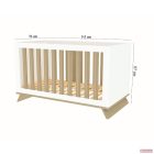 Faktum Sienna White 140-as átalakítható babaágy +dupla leesésgátlóval