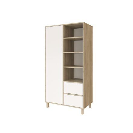 Faktum WING Grey Oak&White 2 osztású szekrény