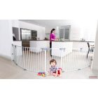 DREAMBABY Biztonsági kerítés (babakarám) 3in1 - fehér (375cm)