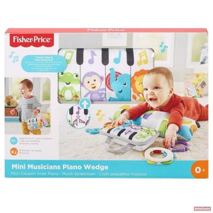 Fisher-Price pocakpárna (hasalópárna) lajháros rezgő-zenélőpuha - zongora