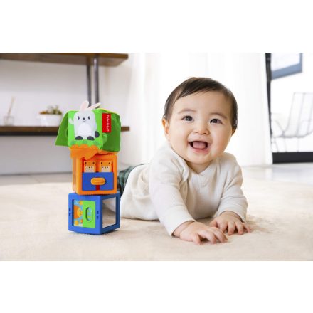 Fisher-Price Változatos anyagok állatos kocka