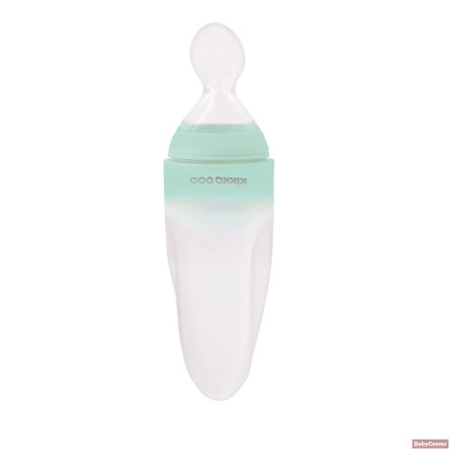 Kikkaboo babaetető szilikonos kanállal 90 ml rocket menta