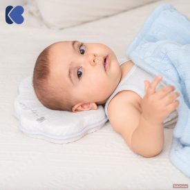   Kikkaboo párna laposfejűség elleni memóriahabos ergonomikus - maci szürke