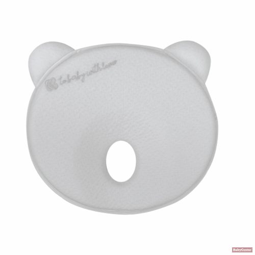Kikkaboo párna laposfejűség elleni memóriahabos ergonomikus - maci szürke