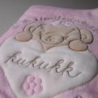 Kukukk wellsoft takaró 110x150cm /rózsaszín/