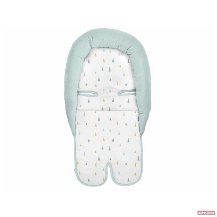 Kikkaboo fejszűkítő (újszülött szűkítő betét) autósülésbe memóriahabos - menta háromszögek