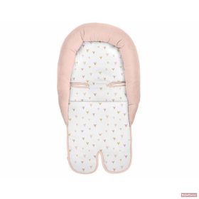   Kikkaboo fejszűkítő (újszülött szűkítő betét) autósülésbe memóriahabos - pink szívek