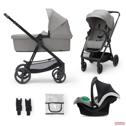 KINDERKRAFT Newly Babakocsi kombinált 3 az 1-ben - grey