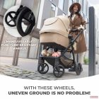 KINDERKRAFT Newly Babakocsi kombinált 3 az 1-ben - grey