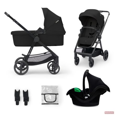 KINDERKRAFT Newly Babakocsi kombinált 3 az 1-ben - black