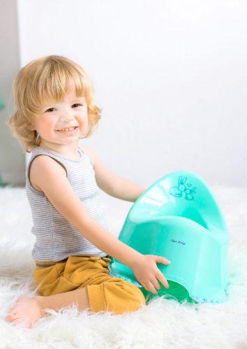 TegaBaby csúszásgátlós zenélő bili - nyuszi menta